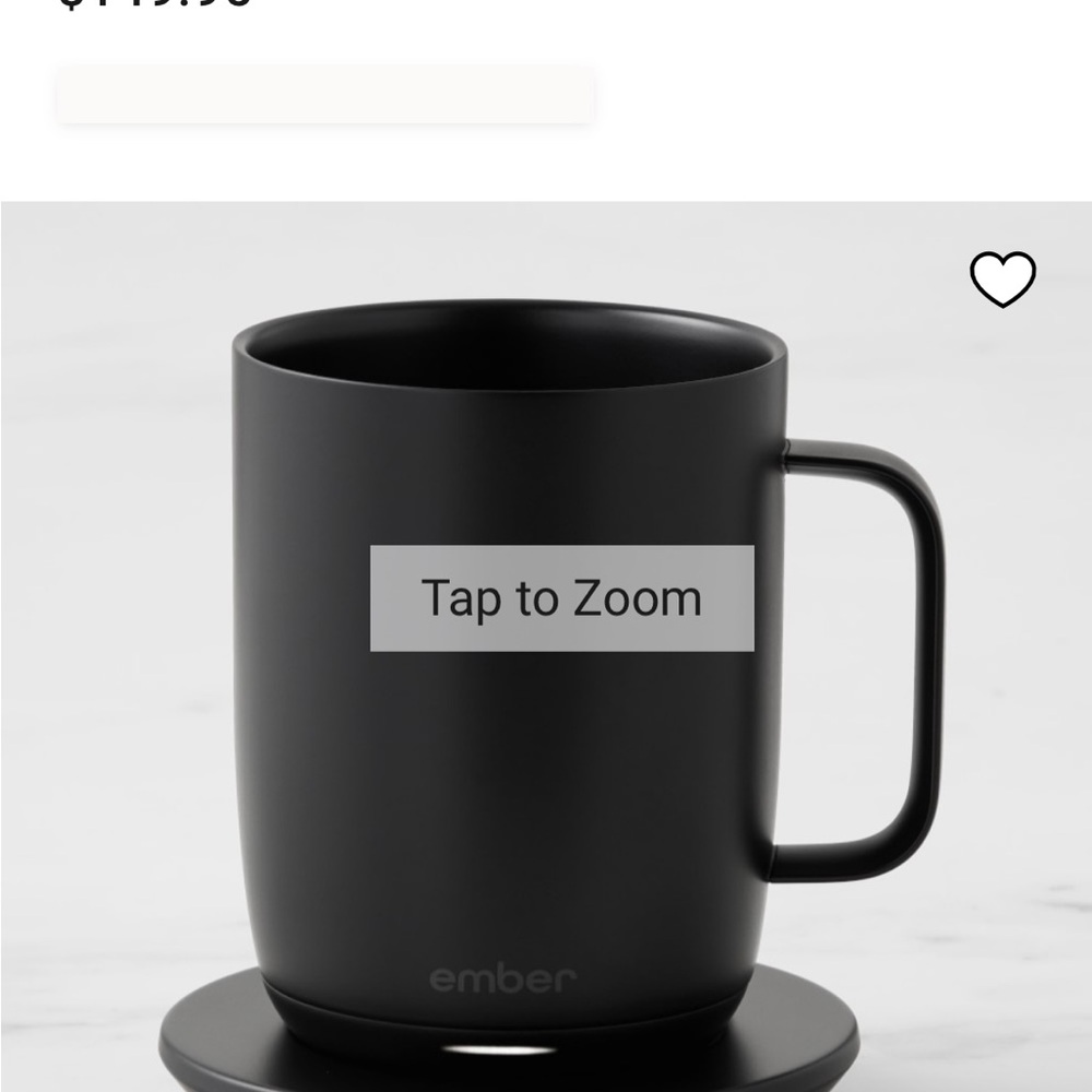 Ember Black Temperature Control Smart Mug